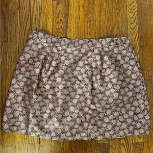ModCloth Pleated Jaquard Skirt